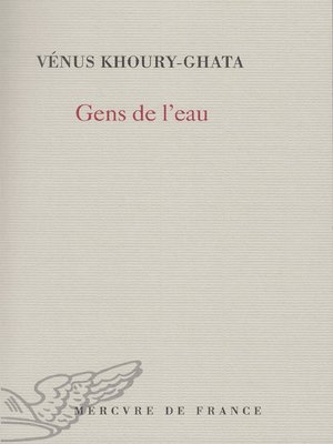 cover image of Gens de l'eau